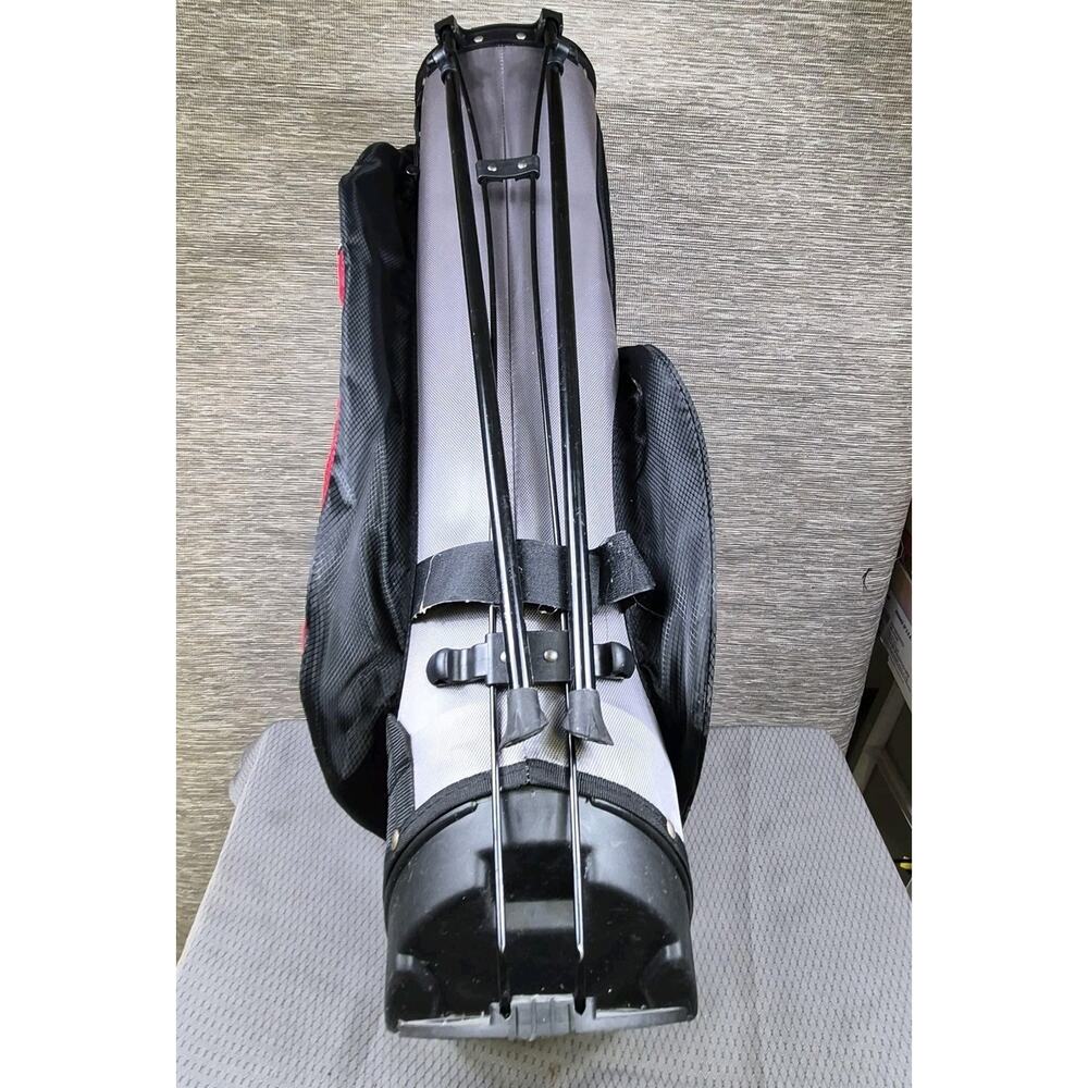 Wilson Profile Golf Stand Bag Mens Black Red Gray 7-Way Divider Carry Strap - Picture 3 of 8